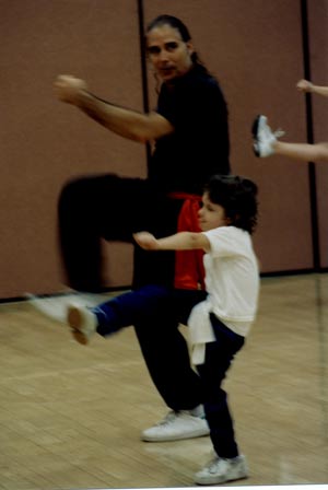 Zhen Song-Dao and Father at YMCA class